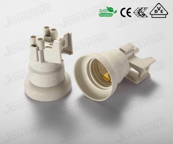 Plastic lampholder E27-107S