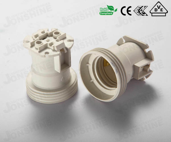 Plastic lampholder E27-101S